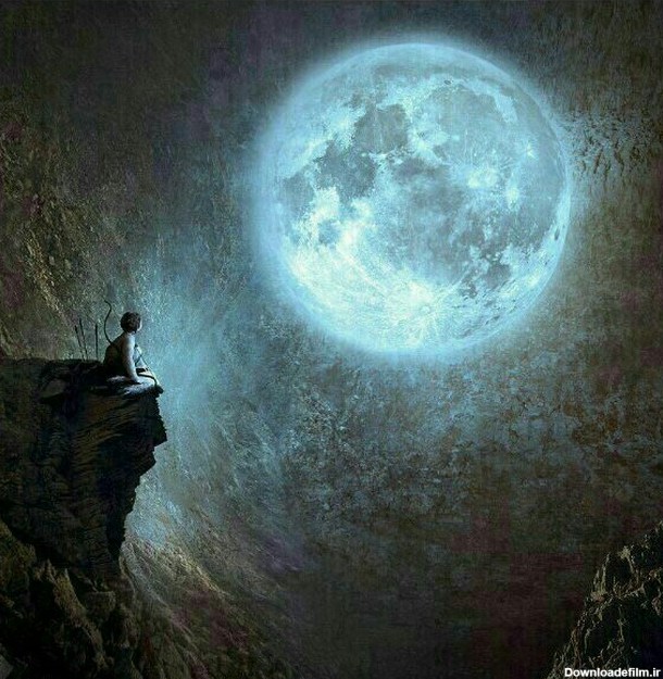 مهتاب تو راز دار شب های تنهایی منی - عکس ویسگون