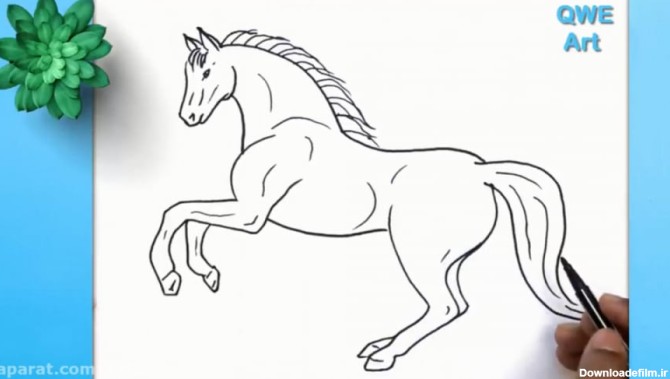 آموزش نقاشی اسب