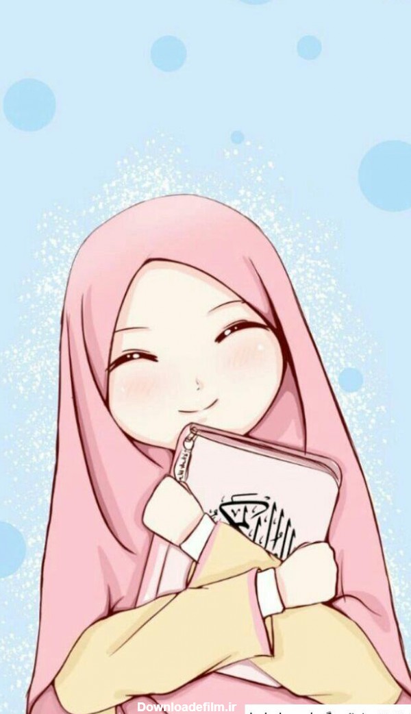 عکس دختر کارتونی برای پروفایل باحجاب