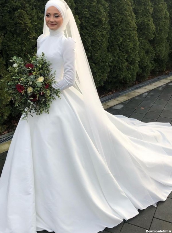 دانلود عکس لباس عروس پوشیده و عروس با حجاب