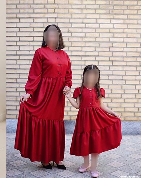 ست لباس مجلسی مادر دختری با حجاب