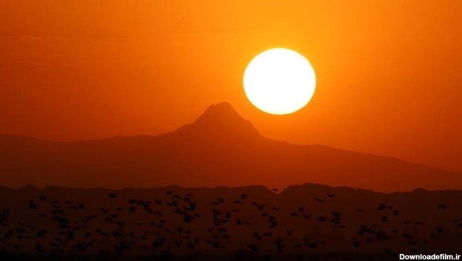 تصویر زیبای غروب آفتاب در شرقی‌ترین نقطه ترکیه
