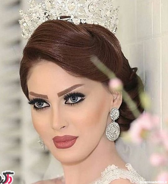 20 عکس مدل آرایش عروس ایرانی جدید 2018 97