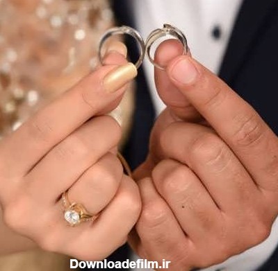 عکس دست عروس و داماد با حلقه