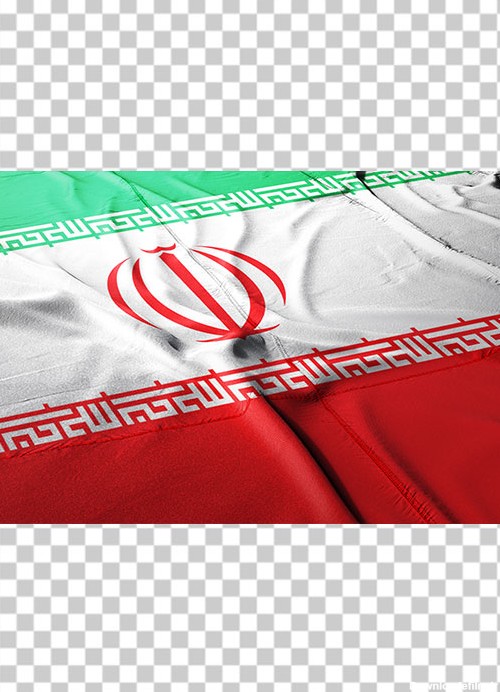 عکس پرچم ایران پهن شده روی زمین