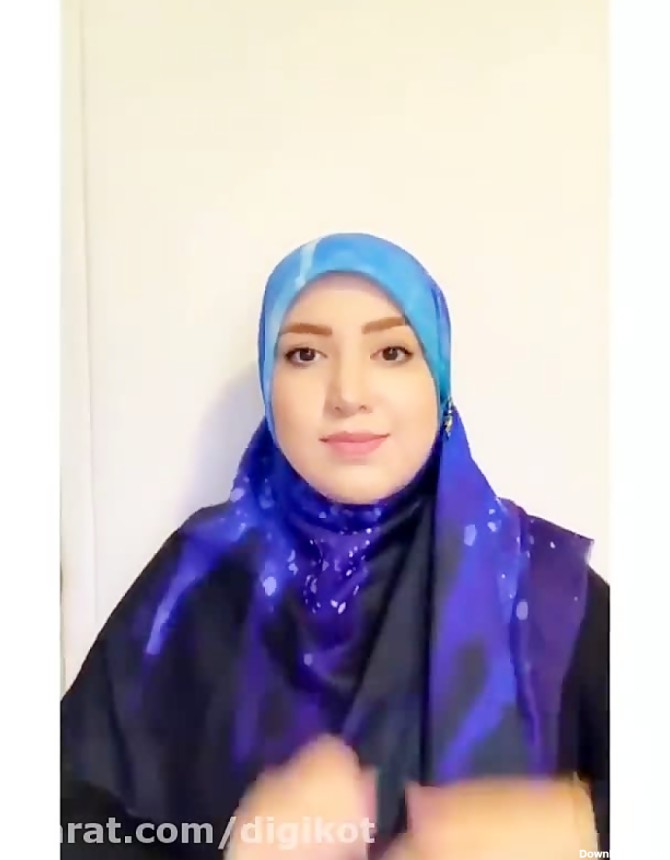 آموزش بستن روسری مدل لبنانی