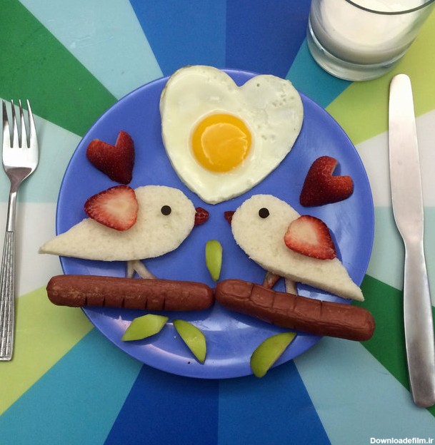 تزیین نیمرو برای صبحانه بچه ها + عکس - مجله تصویر زندگی