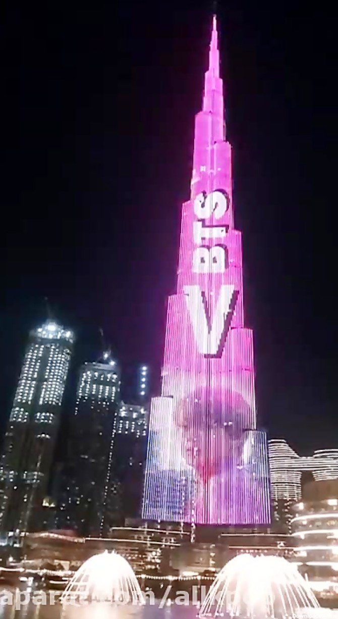 پروژه تولد تهیونگ در برج خلیفه
