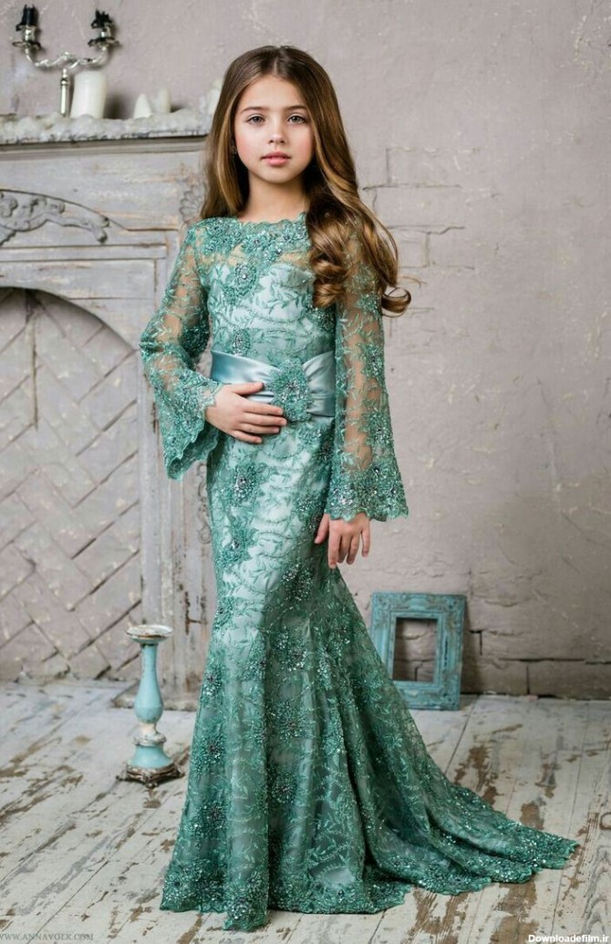 27 مدل لباس مجلسی دخترانه بلند پوشیده ❤️ پرانا