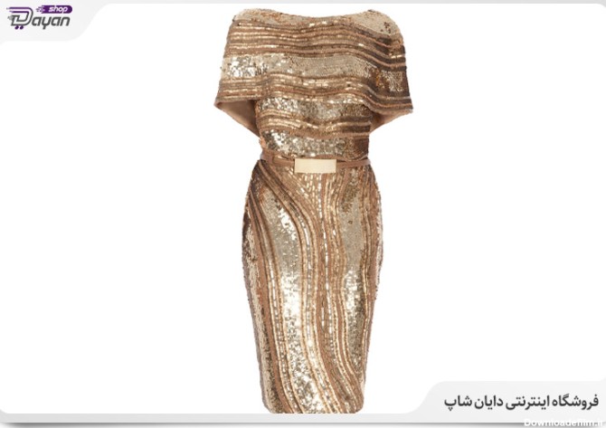 مدل لباس پولکی مجلسی 1401(آستین دار و بی آستین) | دایان شاپ