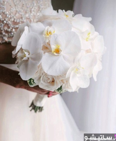 دسته گل عروس سفید و خاص