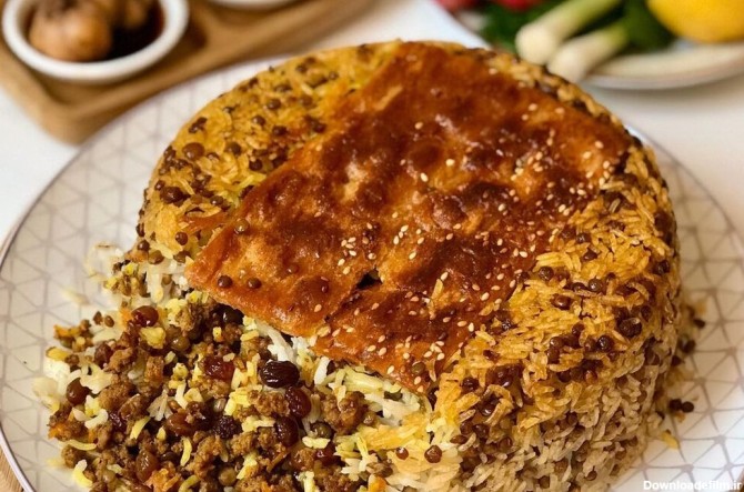 عدس پلو - غذای ایرانی - غذا با برنج