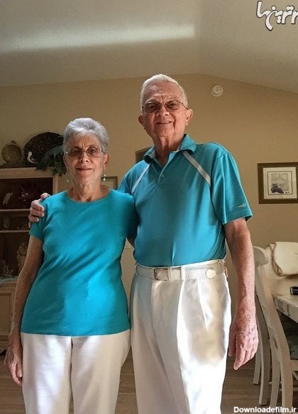 لباس پوشیدن هماهنگ و جالب پدربزرگ و مادربزرگ (+عکس)