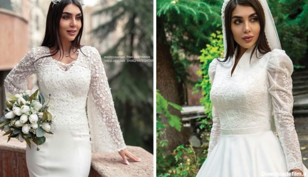 زیباترین مدل‌های لباس عروس ایرانی جدید