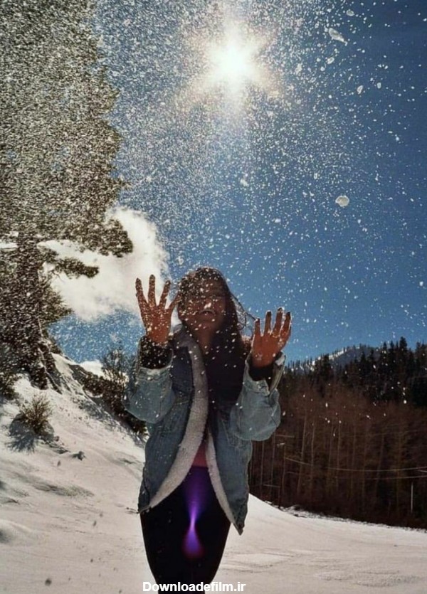 دخترونه برفی زمستونه - عکس ویسگون