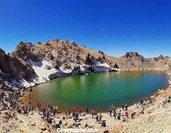 دریاچه زیباى قله سبلان/ عکس