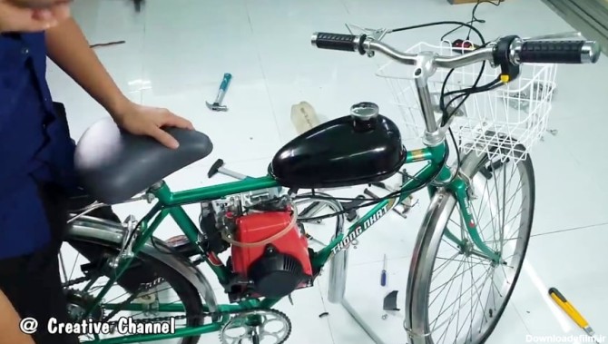 تبدیل دوچرخه به موتور سیکلت قوی