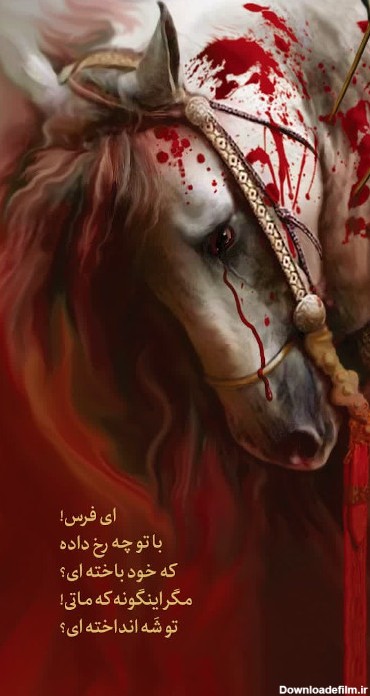 تصویر امام حسین با اسب