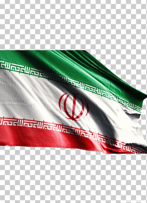 تصویر پرچم ایران از نمای نزدیک