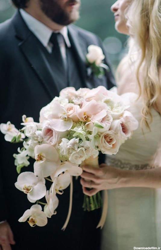 زیباترین انواع مدل دسته گل عروس با گل ارکیده