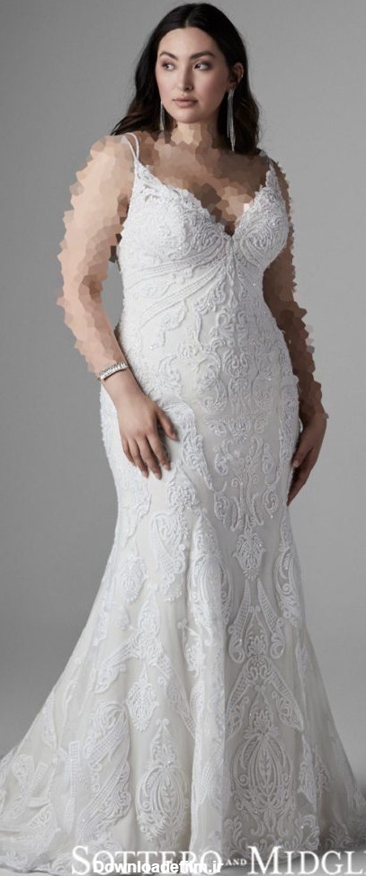 مدل لباس عروس برای افراد چاق (سایزبزرگ‌ها چه لباس عروسی بپوشند ...