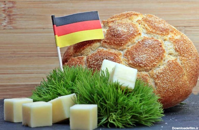 عکس صبحانه با پرچم آلمان
