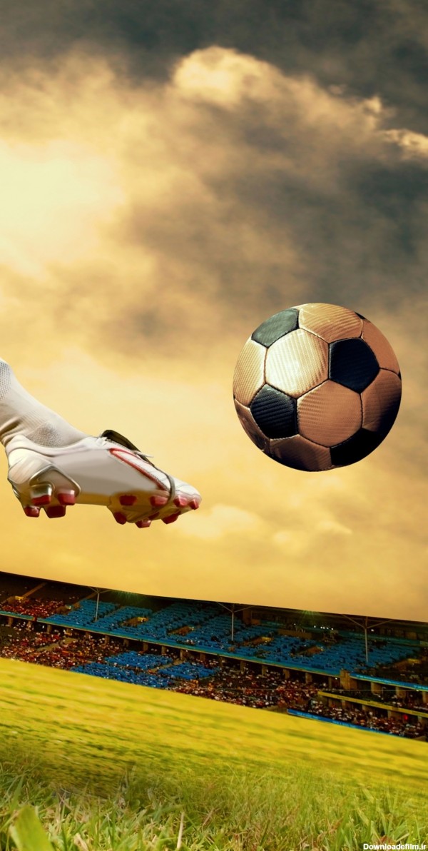 تصویر زمینه ورزشی والپیپر فوتبال توپ - عکس ویسگون