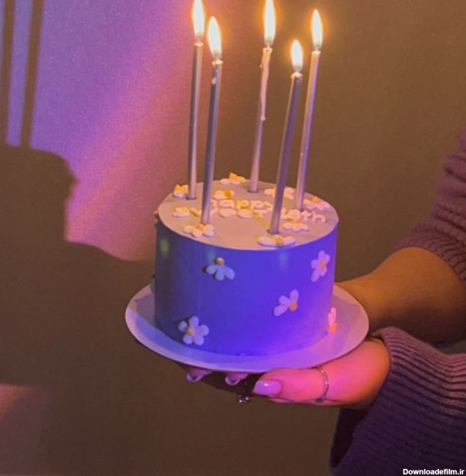 پروفایل دخترانه کیک تولد ۱۹ سالگی | تاوعکس