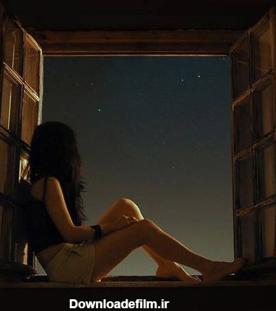 عکس پروفایل دختر تنها در شب
