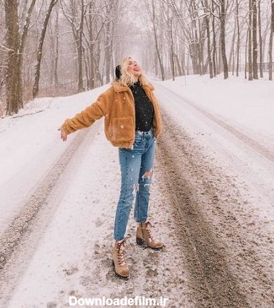 عکس پروفایل برفی دخترانه + متن های زیبا در مورد برف و زمستان