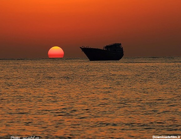 عکس/غروب زیبای خلیج فارس