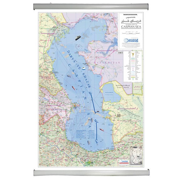 قیمت و خرید نقشه انتشارات گیتاشناسی نوین مدل عمومی دریای خزر کد L1652