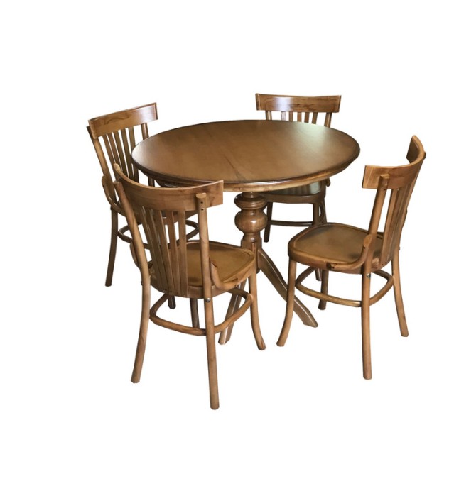 قیمت و خرید ست میز و صندلی ناهار خوری چوبی اسپرسان چوب مدل z08 + ...