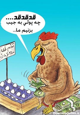 کاریکاتور های گرانی مرغ (سری دوم)