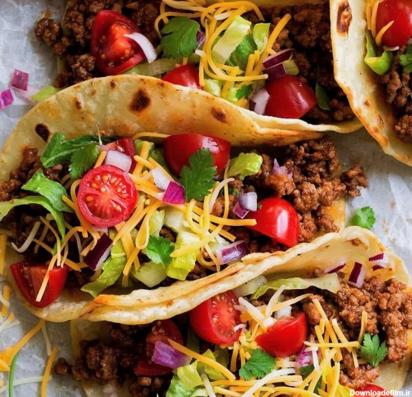 دانلود عکس تاکو غذای خوشمزه مکزیکی بصورت رایگان