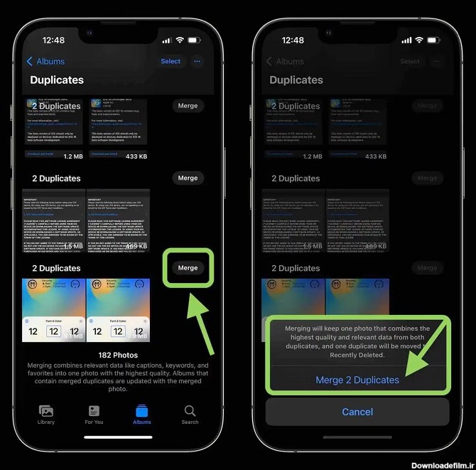 قابلیت جدید iOS 16 تصاویر تکراری را شناسایی و حذف می‌کند