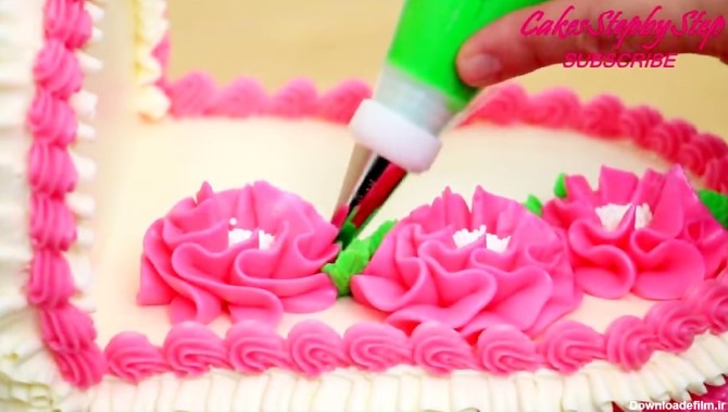 ایده آسان برای تزیین کیک تولد دخترانه
