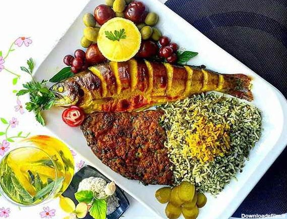تزئین سبزی پلو ماهی برای عید / عکس