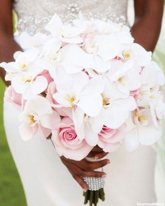 زیباترین انواع مدل دسته گل عروس با گل ارکیده