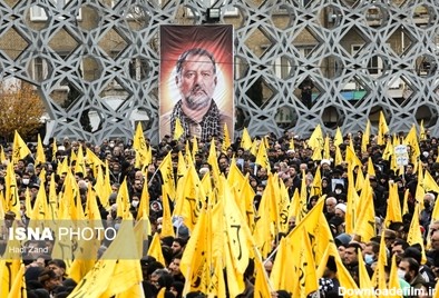 تشییع پیکر شهید سیدرضی موسوی در میدان امام حسین علیه‌السلام