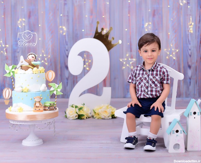 عکس کیک تولد پسرانه دو سالگی