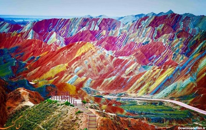 کوه های رنگین کمان چین، پالت رنگی طبیعی!