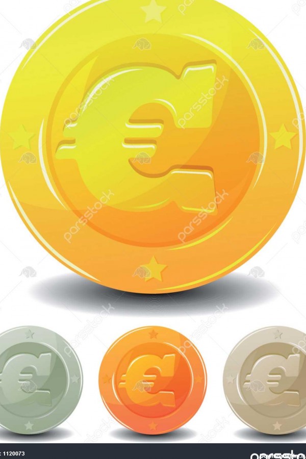 سکه کارتون یورو تنظیم 1120073