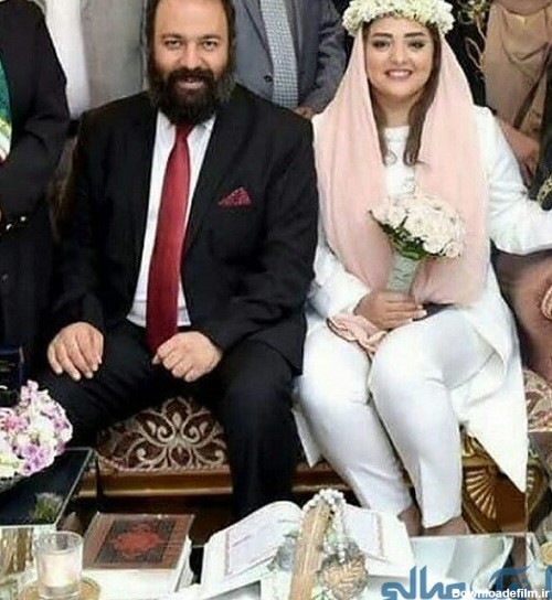 عکس عروسی علی اوجی و همسرش