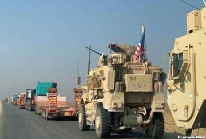 ببینید | تصاویر تازه از توقف کاروان نظامی آمریکایی توسط نیروهای الحشدالشعبی عراق