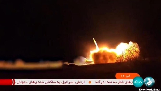 Iran releases video it says shows missiles being fired against Israeli  targets