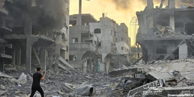 بمباران هولناک و ویرانگر غزه توسط جنگنده های اسرائیلی+فیلم/ افزایش ...