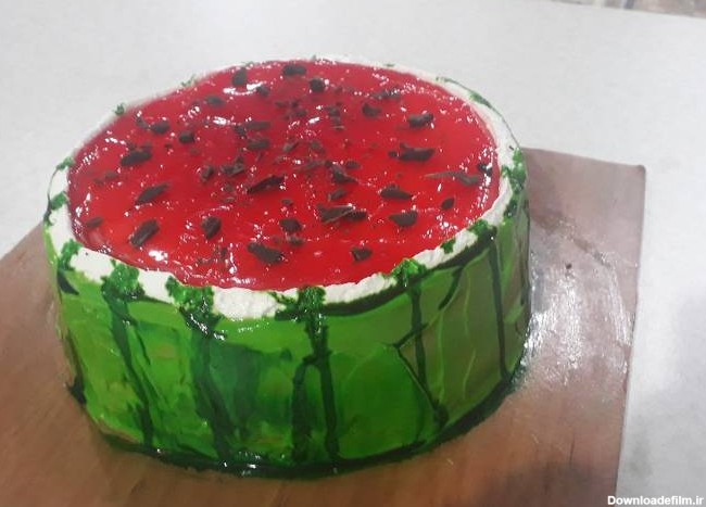 طرز تهیه تزیین کیک یلدا🍉 ساده و خوشمزه توسط KhatO👸👩‍🍳N - کوکپد