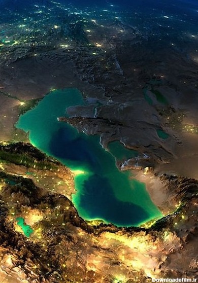 دریای خزر از دوربین ماهواره /عکس
