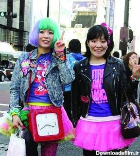عکس هایی از وضع خنده دار دخترهای خیابانی در ژاپن